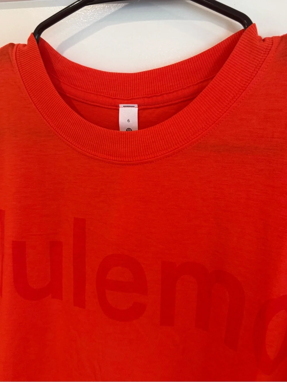 lululemon athletica Bright Red Logo Tee